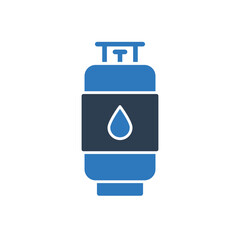 Gas Cylinder Icon Sign Symbol Vector