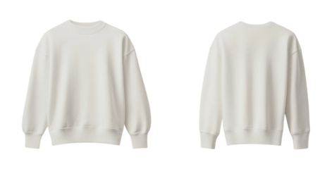 PNG Blank white sweater mockup apparel sweatshirt clothing.