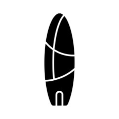 surf board icon Flat symbol set outline