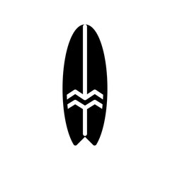 surfing board icon Flat symbol set outline