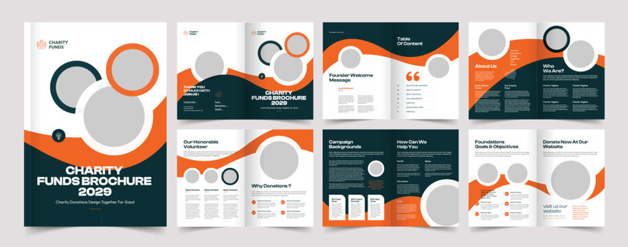 Charity Donation Brochure Template