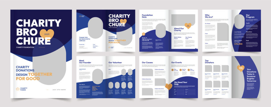 Charity Donation Brochure Template