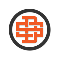 Web line modern color full logo design