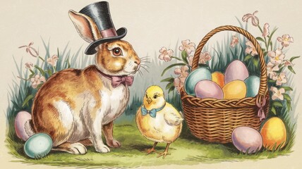 Victorian Easter Card