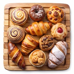 Fototapeta premium pastries on a cutting board