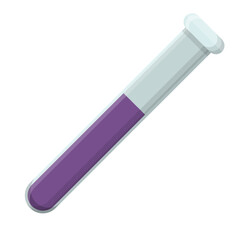 Purple Liquid in Transparent Test Tube for Laboratory or Scientific Use