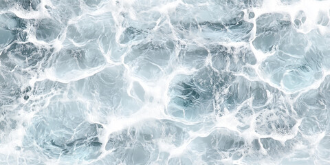 Obraz premium Seamless Realistic Water Ripples and Ocean Waves Background – Transparent Overlay for Summer Design, Ai