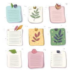Cute floral lined notes ready for journaling and planning