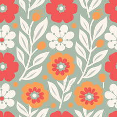 abstract art background, beach beautiful Abstract Seamless floral pattern. Blooming spring flowers in elegant. eps 10.	
