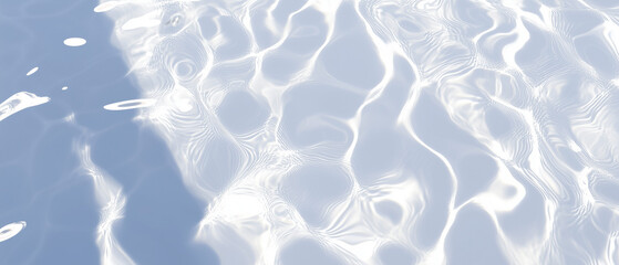 Seamless Realistic Water Ripples and Ocean Waves Background – Transparent Overlay for Summer Design, Ai

