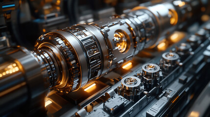 Futuristic Mechanical Assembly