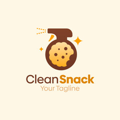 Clean Snacks Logo Design Template. Good for Business, Agency, Community and Organization