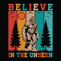Believe in the unseen graphic design