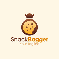 Snack Bagger Logo Design Template. Good for Business, Agency, Community and Organization