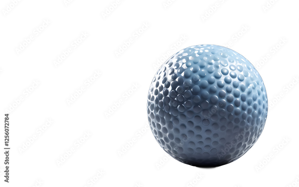 Aufkleber A professional field hockey ball with a dimpled surface, isolated on a empty plain background