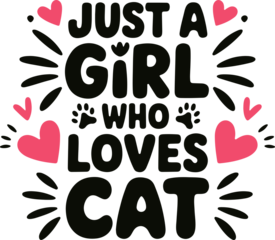 Just a girl in love with dog typography t-shirt design