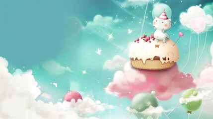 Joyful Celebration Strawberry Cake with Whipped Cream & Berries - Rustic Charm Birthday Dessert for Festive Gatherings