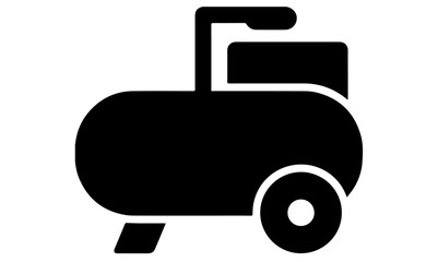 vector illustration of a compressor, Compressor Icon Silhouette