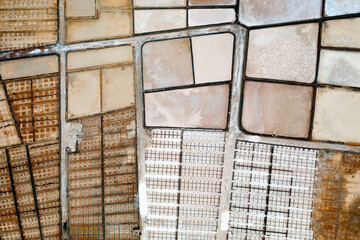 Aerial View of Salt Flats at Los Salares de Janubio, Lanzarote