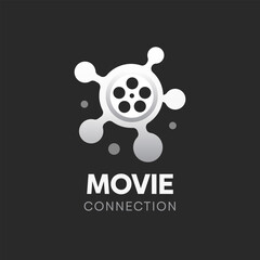 Movie Connection Logo Design Template. Good for Business, Agency, Community and Organization