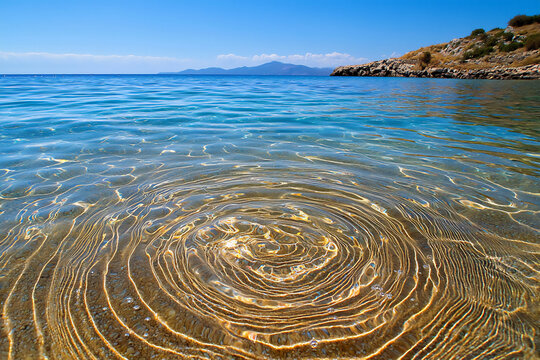  aegean sea spring midday wave ripples