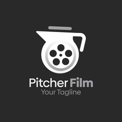 Pitcher Film Logo Design Template. Good for Business, Agency, Community and Organization