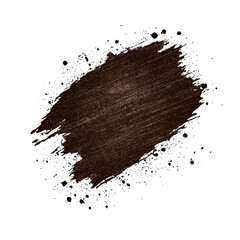Mocha mousse watercolor splashes creating on transparent background, Generative AI