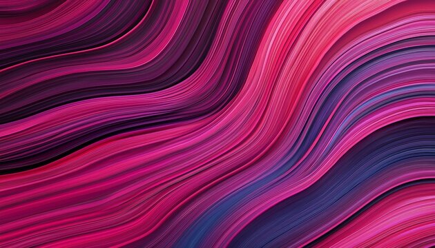 Glowing lines of cyan and fuchsia flowing smoothly, illuminating a dark burgundy background for a warm and vibrant look.