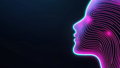 Obraz premium Neon-lit circuits intertwine in a mesmerizing pattern, glowing in bold shades of cyan and magenta as the energy twists and spirals through the dark, boundless digital landscape.