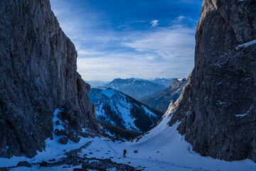 Fototapeta premium TAC-Spitze - Giresmauer - Erzberg Leoben - Präbichl - Steiermark - Winter