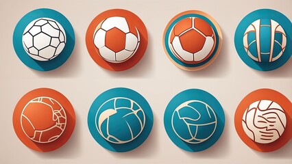 "Sports Ball Line Icons: Editable Vector Illustrations of Sports Equipment"