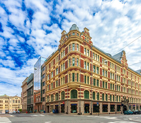 Cammermeyergarden building on Tollbugata street in Oslo, Norway