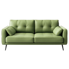 Fototapeta premium A fabric sofa with a blank background