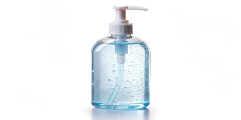 Hand Sanitizer Bottle on White Background