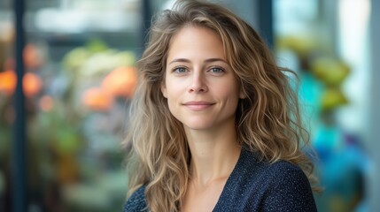 Confident and elegant urban beauty