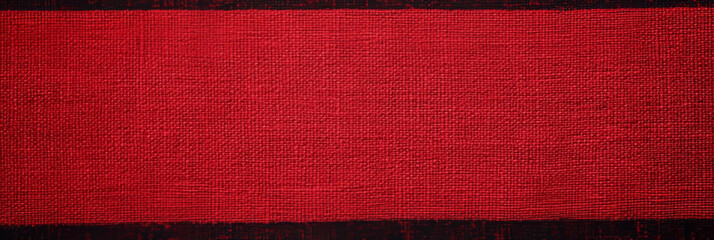 Bright cherry red cotton fabric with a velvet weave suitable for various creative projects