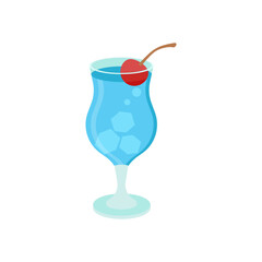 Summer Cocktail, Holidays Vector Illustration