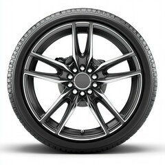 Obraz premium Car Wheel Tire Isolated