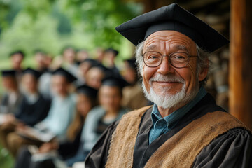 Old Professor Teaching