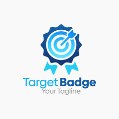 Target Badge Logo Design Template. Good for Business, Agency, Community and Organization