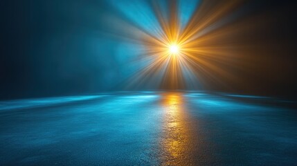 HUD Holographic Circle and Light Spot on Transparent Background