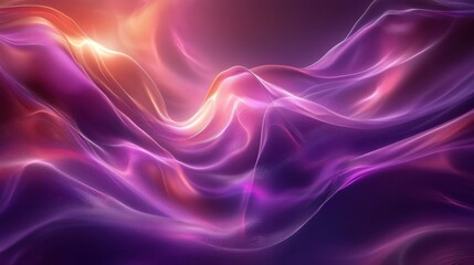 Fototapeta premium Swirling waves of ethereal color dance in harmony under a dreamy glow at dusk