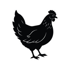 rooster silhouette vector