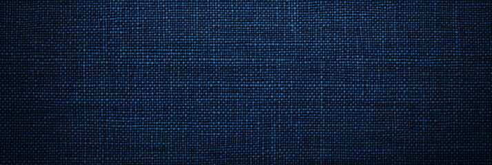 Deep navy blue cotton fabric with a classic textured appearance on a bright background