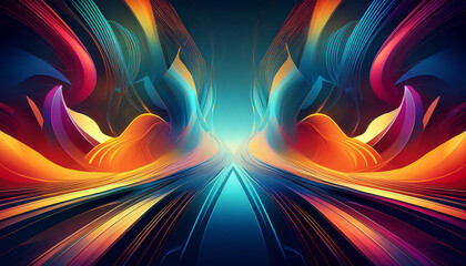 dynamic techno digital artwork beautiful vibrant layers and hightech background for modern tasks and innovative designs