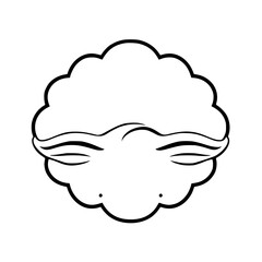 Cloud-Shaped Logo with stylized eye motif.