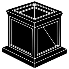 black and white square