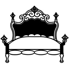 classic armchair isolated on white background