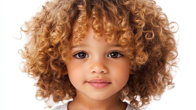 Healthy hairstyles for toddlers, featuring soft golden curls with volume, emphasizing healthy hairstyles in ages for baby hair, infant hair care