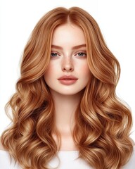 Healthy hairstyles for long wavy hair, featuring naturally wavy hair with hydration, perfect for showcasing healthy hairstyles in ages with a radiant glow, organic hair care